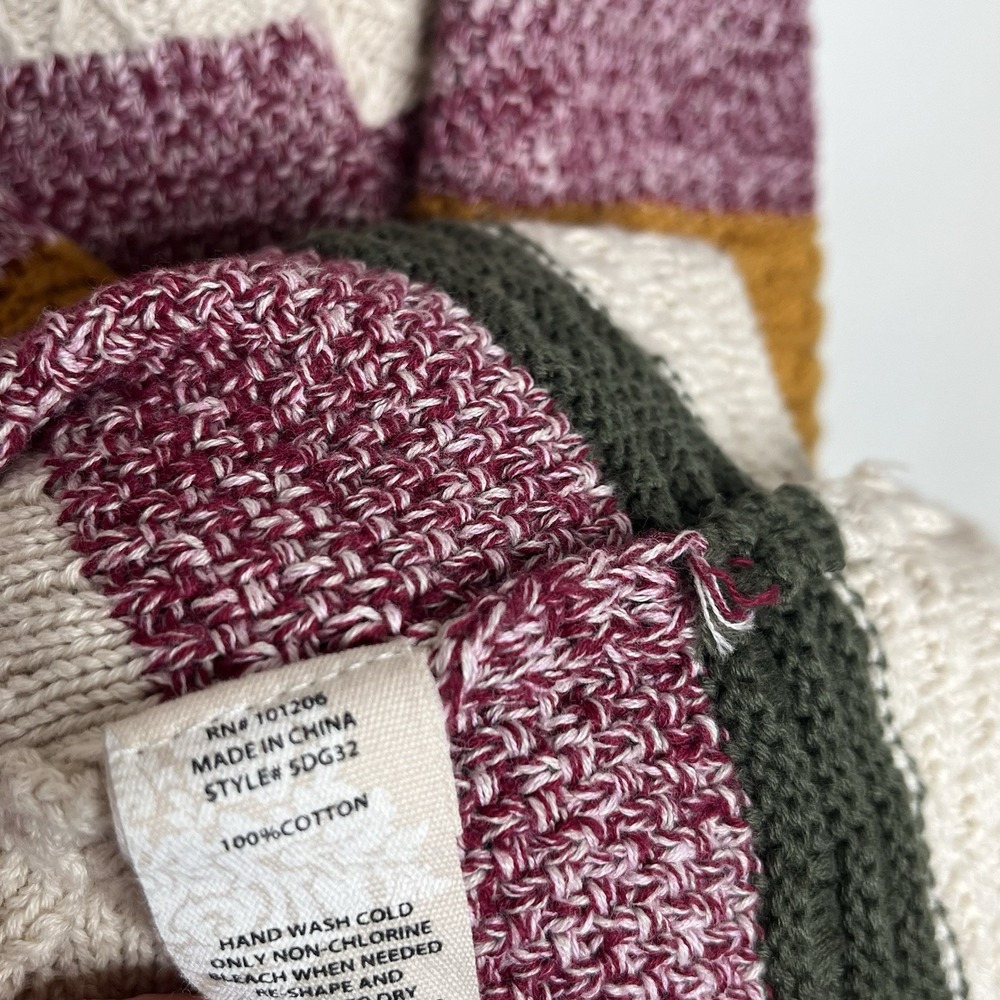 Soft Surroundings Patchwork Striped Open Cardigan… - image 5